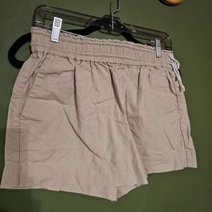 J. Crew High Waist Tan Shorts